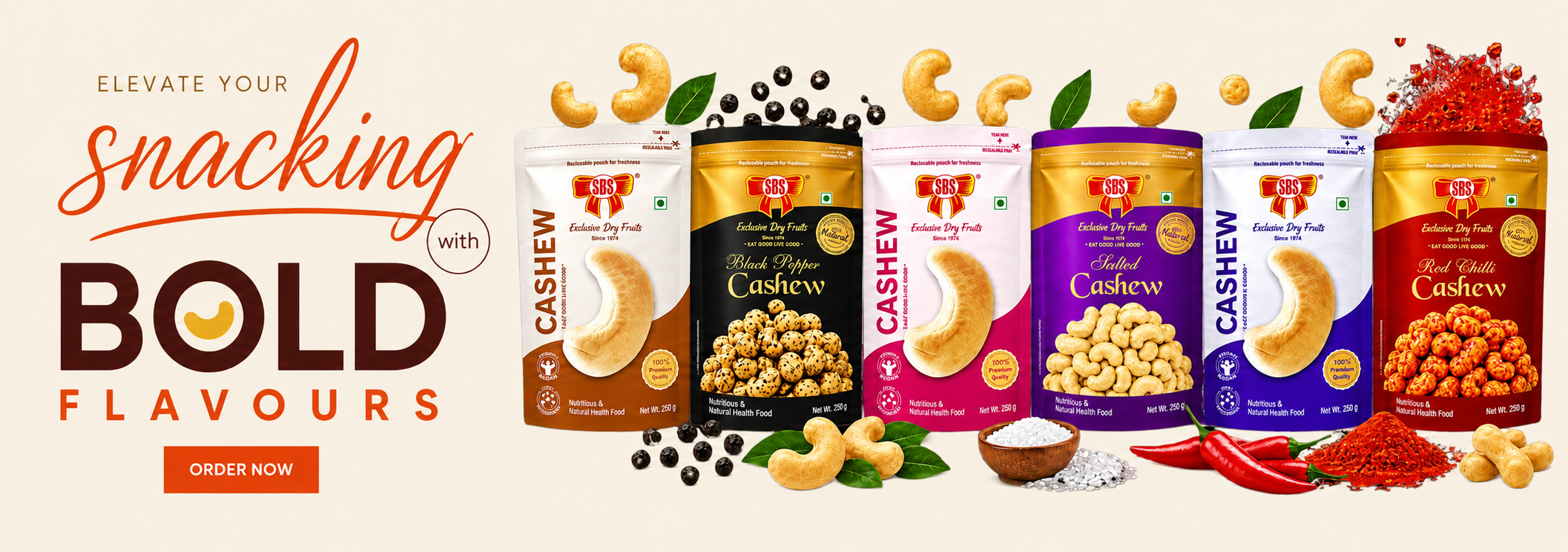 Cashews Premium Banner